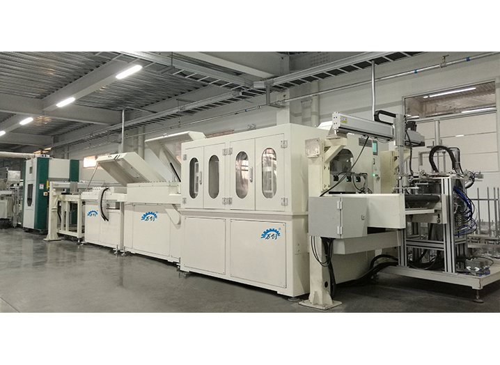 Automatic polishing and grinding line